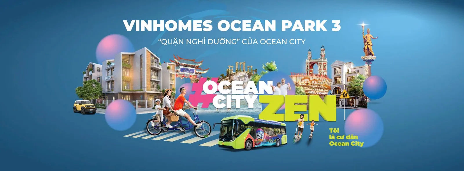 Vinhomes Ocean Park 3 — The Crown — phối cảnh tổng thể